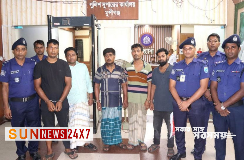 গজারিয়াতে কনস্ট্রাকশন সাইটে সংঘবদ্ধ ডাকাতি, গ্রেপ্তার ১৯