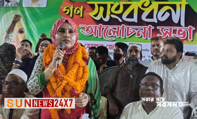 শিবচরে এমপি জেরিন খানকে গণসংবর্ধনা